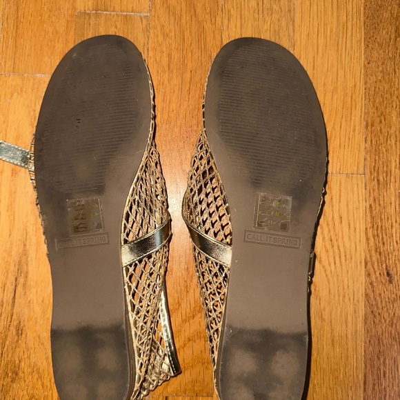 Call It Spring Mesh Gold Flats - Picture 4 of 7